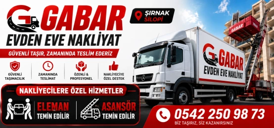 Silopi Gabar Evden Eve Nakliyat