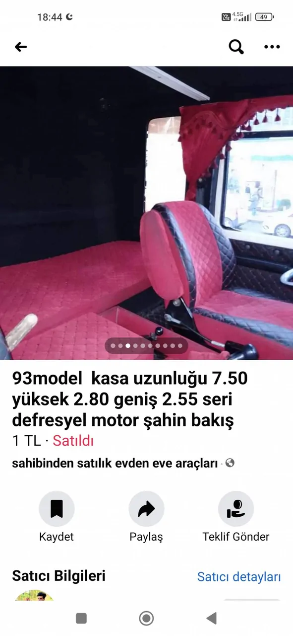 Kapalı kasa sıfır tamirli 10 teker kamyonumuz satışta – fotoğraf 3