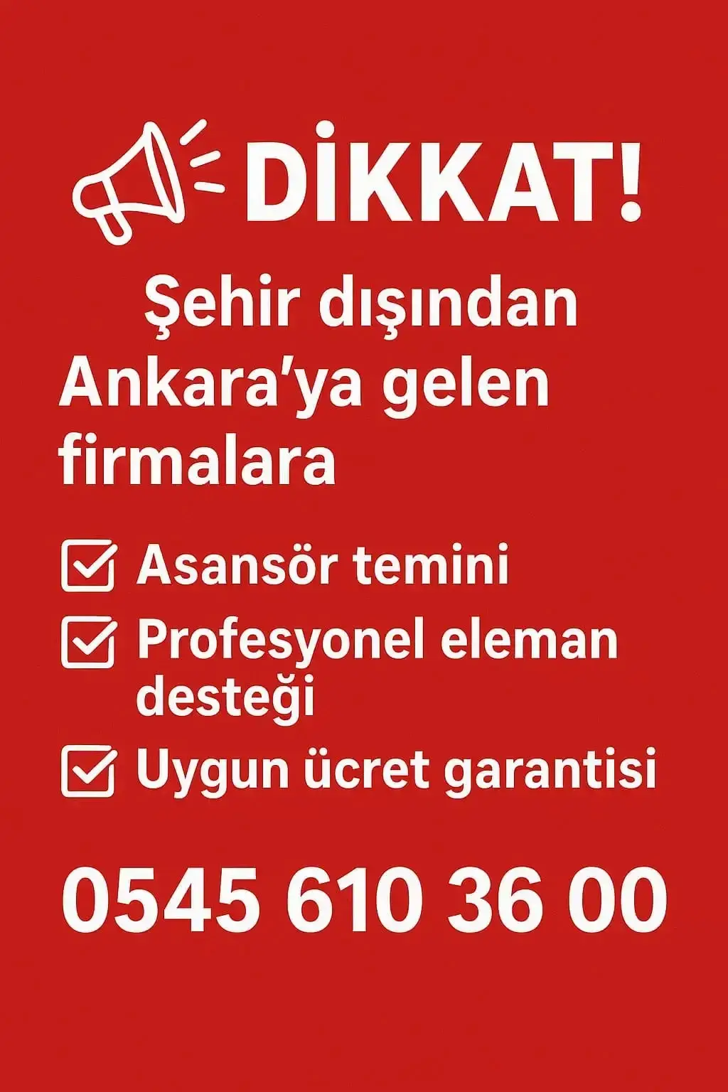 Ankara İztaşlar Evden Eve Nakliyat