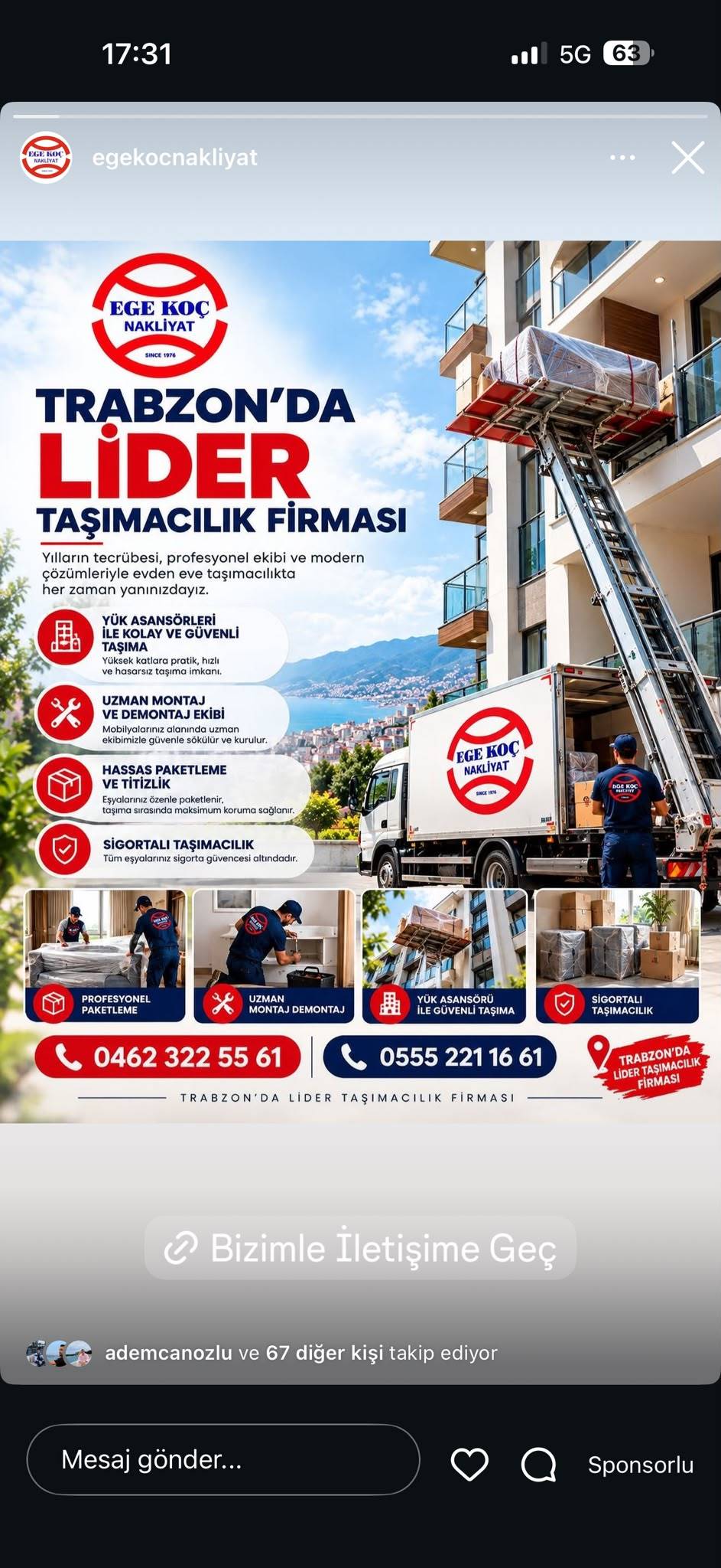 Ege Koç Nakliyat Trabzon galerisi, fotoğraf 3