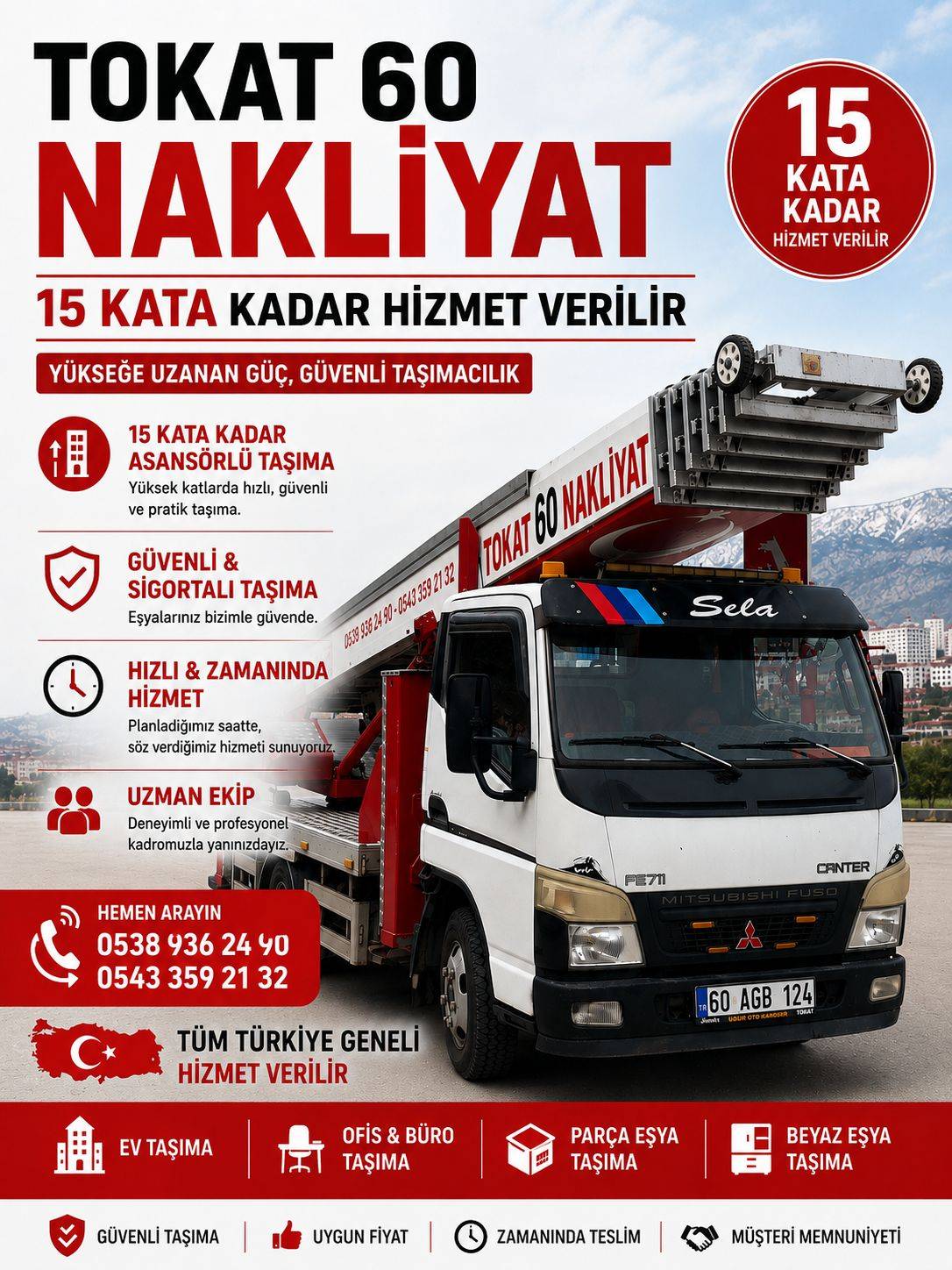öz tokat 60 asansörlü nakliyat