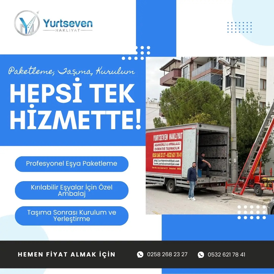 Yurtseven Nakliyat Asansörlü Evden Eve Nakliyat