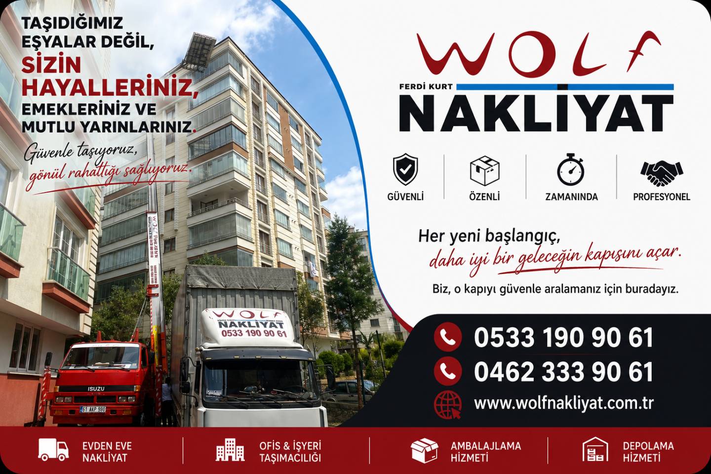 Trabzon / Türkiye Şehir içi Şehirler arası Asansörlü Evden Eve Taşımacılık