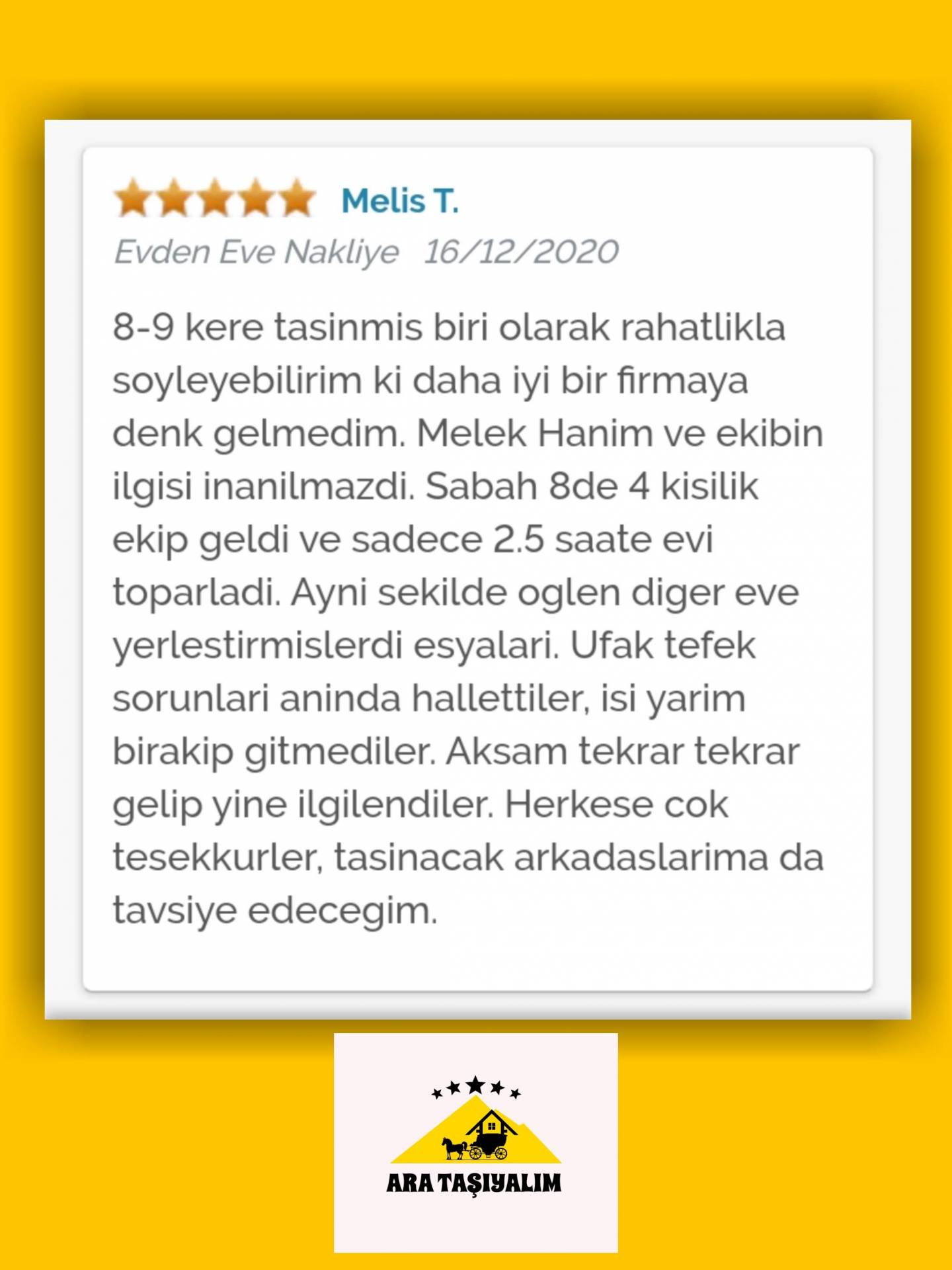 ARA TAŞIYALIM Nakliyat