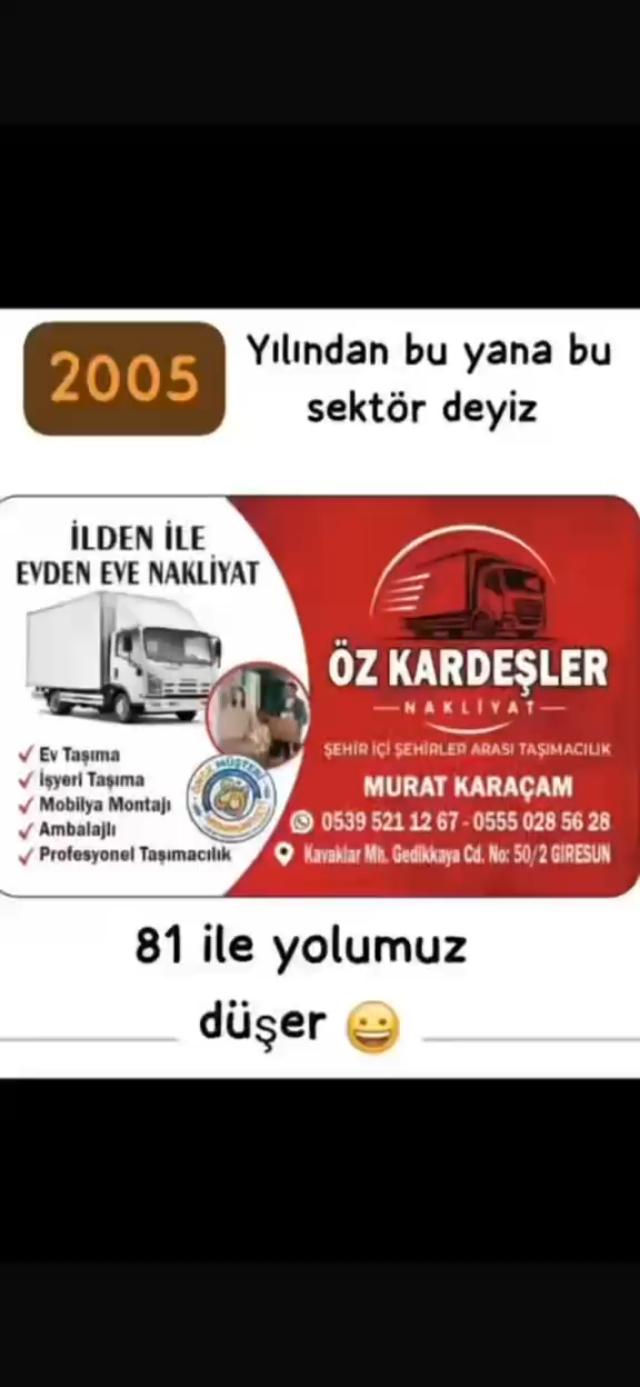 KARDEŞLER nakliyat ASANSÖRLÜ Taşımacılık