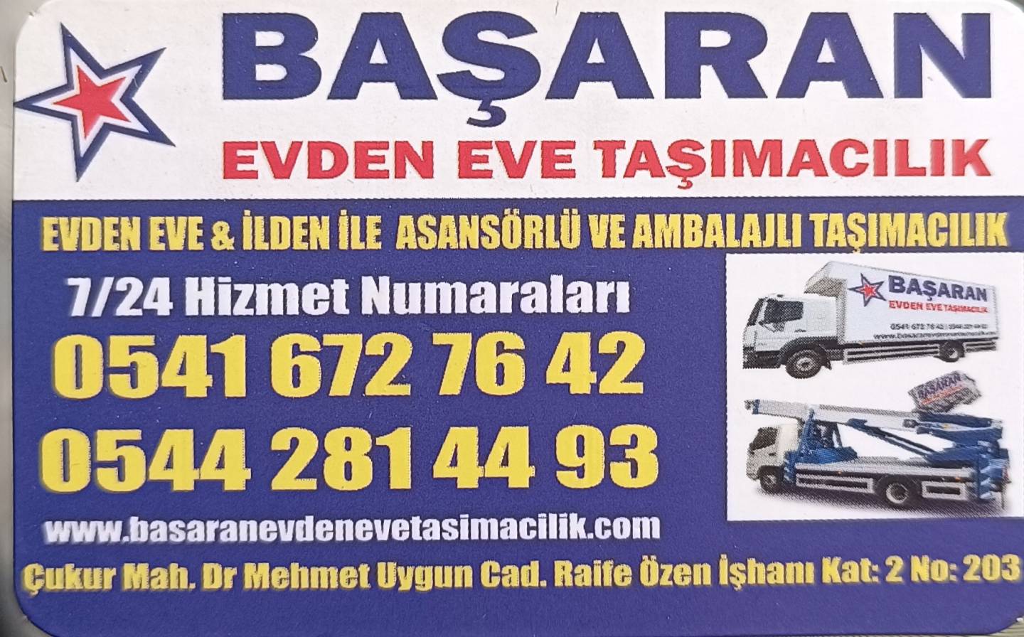 Gaziantep başaran evden eve taşımacılık