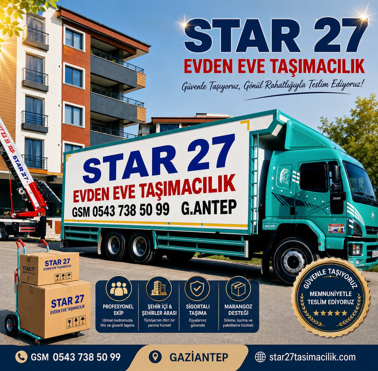 GAZIANTEP  STAR 27 EVDEN EVE TAŞIMACILIK
