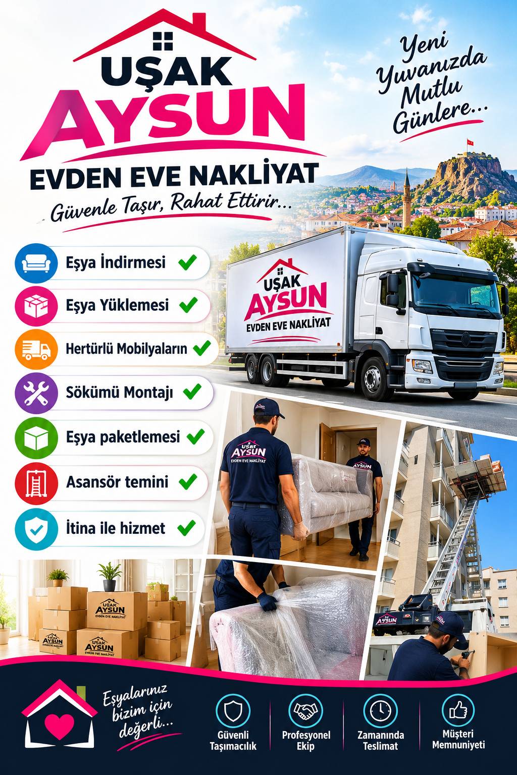 Uşak aysun evden eve