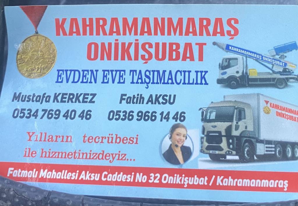K.Maraş Onikişubat Evden Eve Nakliyat