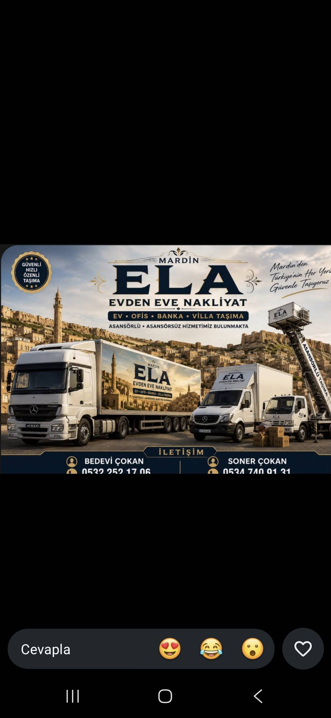 MARDİN ELA EVDEN EVE NAKLİYAT